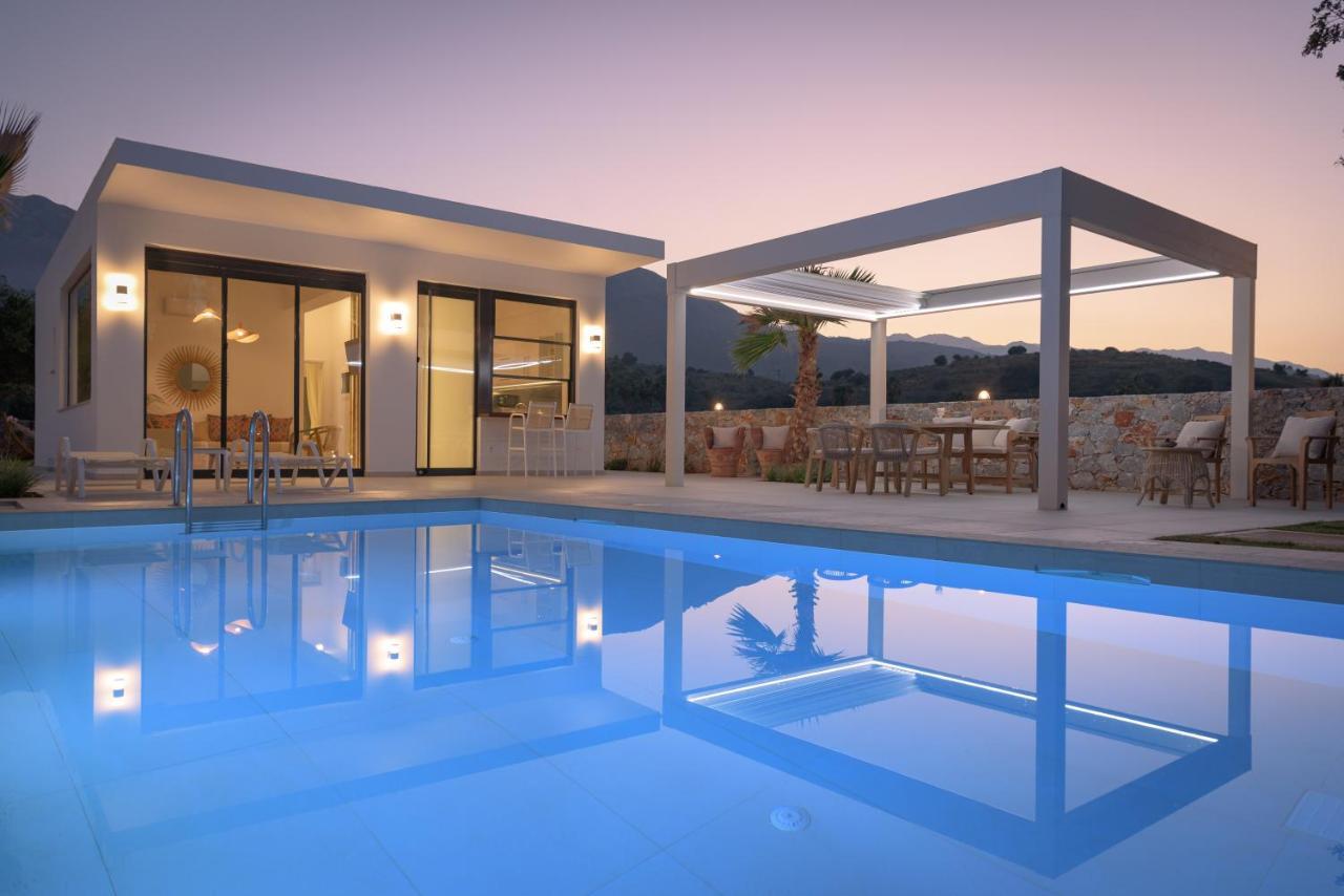 Pelagias Villa Lefka With Heated Pool Mathés Exterior foto
